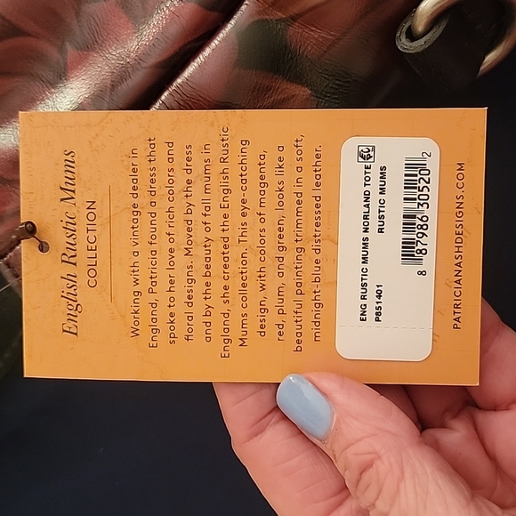 PATTICIA NASH TOTE BAG NORLAND TOTE LEATHER - Picture 8 of 12